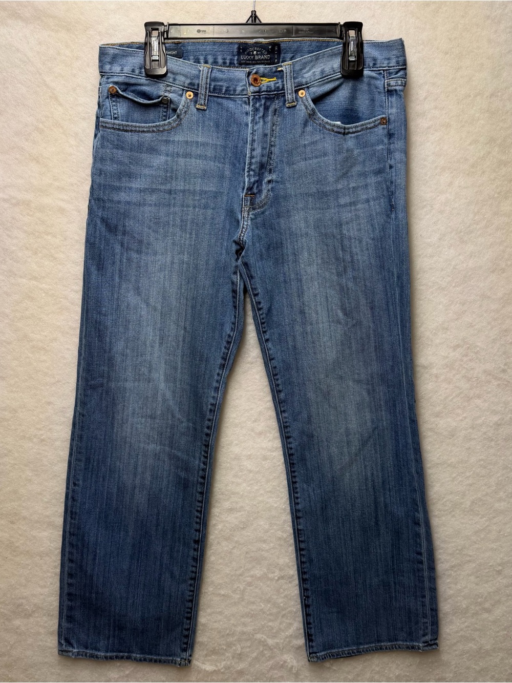 Lucky Brand 361 Vintage Straight Jeans Men 32x30 Blue Cotton Stretch Denim Pants